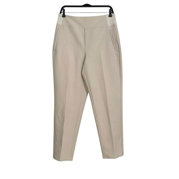 Athleta Endless High Rise Cream Ankle Pants 10 in Abalone - Picture 3 of 9